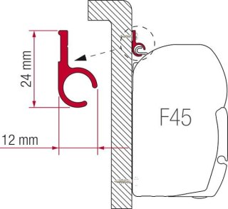 ADAPTER DO MARKIZY FIAMMA F35 PRO/ F45/F70 SZYNA 300CM