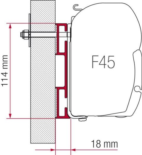 ADAPTER DO MARKIZY FIAMMA F45/F70 "D"