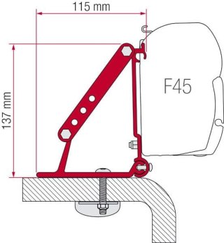 ADAPTER DO MARKIZY FIAMMA F45/F70 ROOF KIT