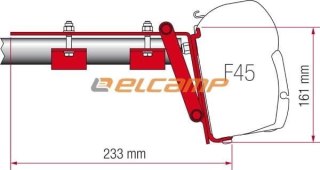 ADAPTER DO MARKIZY FIAMMA F45/F70 ROOF RAIL