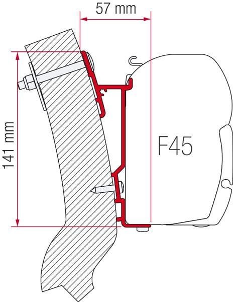 ADAPTER DO MARKIZY FIAMMA F45/F70 WINGAMM OASI 230CM