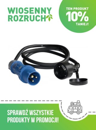 ADAPTER PRZYŁĄCZENIOWY 230 V CEE17 1,5 M Z KONTROLKĄ