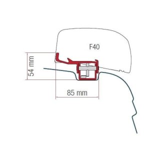 ZESTAW ADAPTERÓW DO MARKIZY FIAMMA F40 VAN VW T5/T6