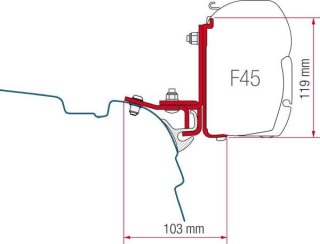 ZESTAW ADAPTERÓW DO MARKIZY FIAMMA F45/F70 BRANDRUP VW T5/T6