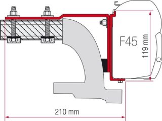 ZESTAW ADAPTERÓW DO MARKIZY FIAMMA F45/F70 MERCEDES VITO (