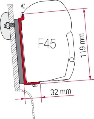 ZESTAW ADAPTERÓW DO MARKIZY FIAMMA F45/F70 WESTFALIA HIGH ROOF