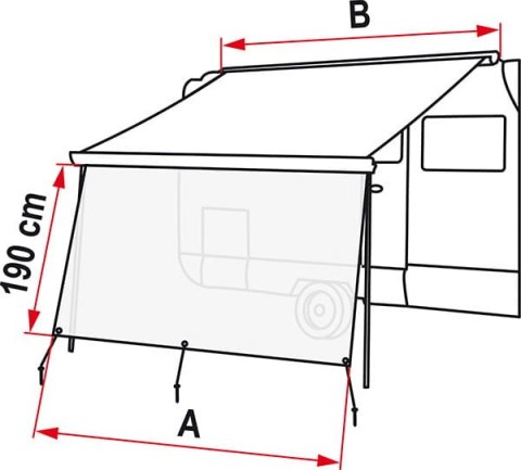 PANEL PRZEDNI - ZASŁONA FIAMMA SUN VIEW XL 400