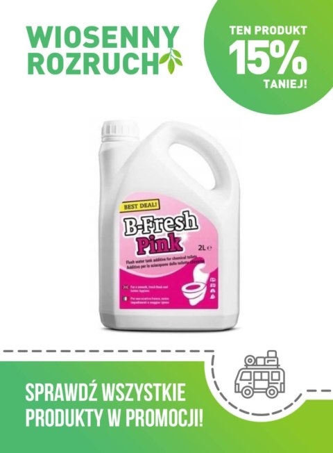 PŁYN DO TOALET B-FRESH PINK DO SPŁUKIWANIA 2L