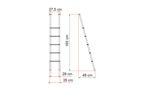 DRABINKA WEWNĘTRZNA FIAMMA DELUXE 5B