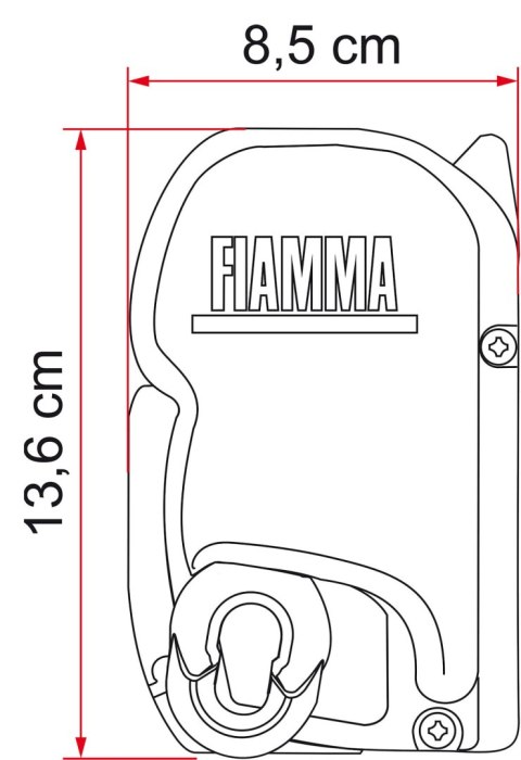 MARKIZA FIAMMA F45S 260cm VW T5/T6 ROYAL GREY- TITANIUM