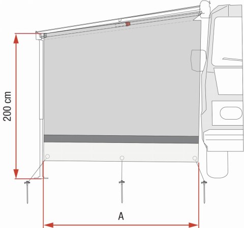 PANEL BOCZNY SUN VIEW FIAMMA F45/F70/F65/F80