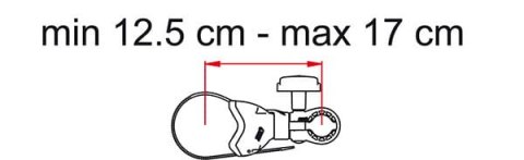 UCHWYT DO BAGAZNIKA FIMMA BIKE PRO 1 CZARNY