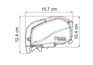 Markiza Fiamma F80L 600cm biała kaseta