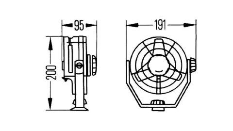 Wentylator Hella Turbo Fan 12V