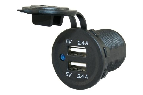 Gniazdko wpuszczane USB 2x2,4A