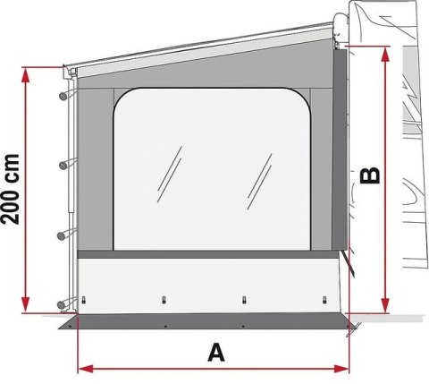 Ściana boczna Side W Pro Caravanstore / F35