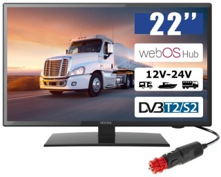 Telewizor samochodowy 22'' SMART webOS LED 12V 24V z tunerem DVB-T2 i DVB-S2