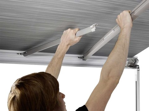 MARKIZA THULE OMNISTOR 5200 350CM KASETA BIAŁA MATERIAŁ SZARY