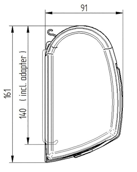 MARKIZA THULE OMNISTOR 5200 400 CM KASETA BIAŁA MATERIAŁ SZARY