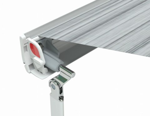 Markiza f45s 400 cm biała obudowa szary materiał