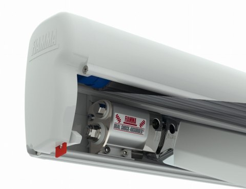 Markiza f45s 400 cm biała obudowa szary materiał