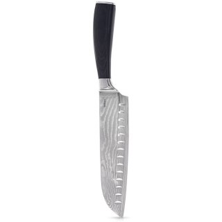 Nóż Santoku stalowy DAMASCUS 31 cm